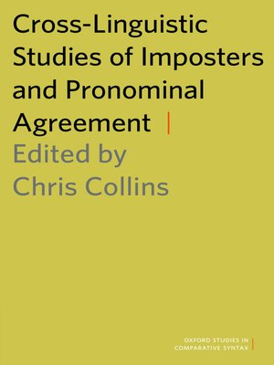 cover image of Cross-Linguistic Studies of Imposters and Pronominal Agreement